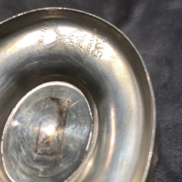VINTAGE  SILVER-PLATED GRAVEY BOAT/MARKINGS - Picture 2 of 2